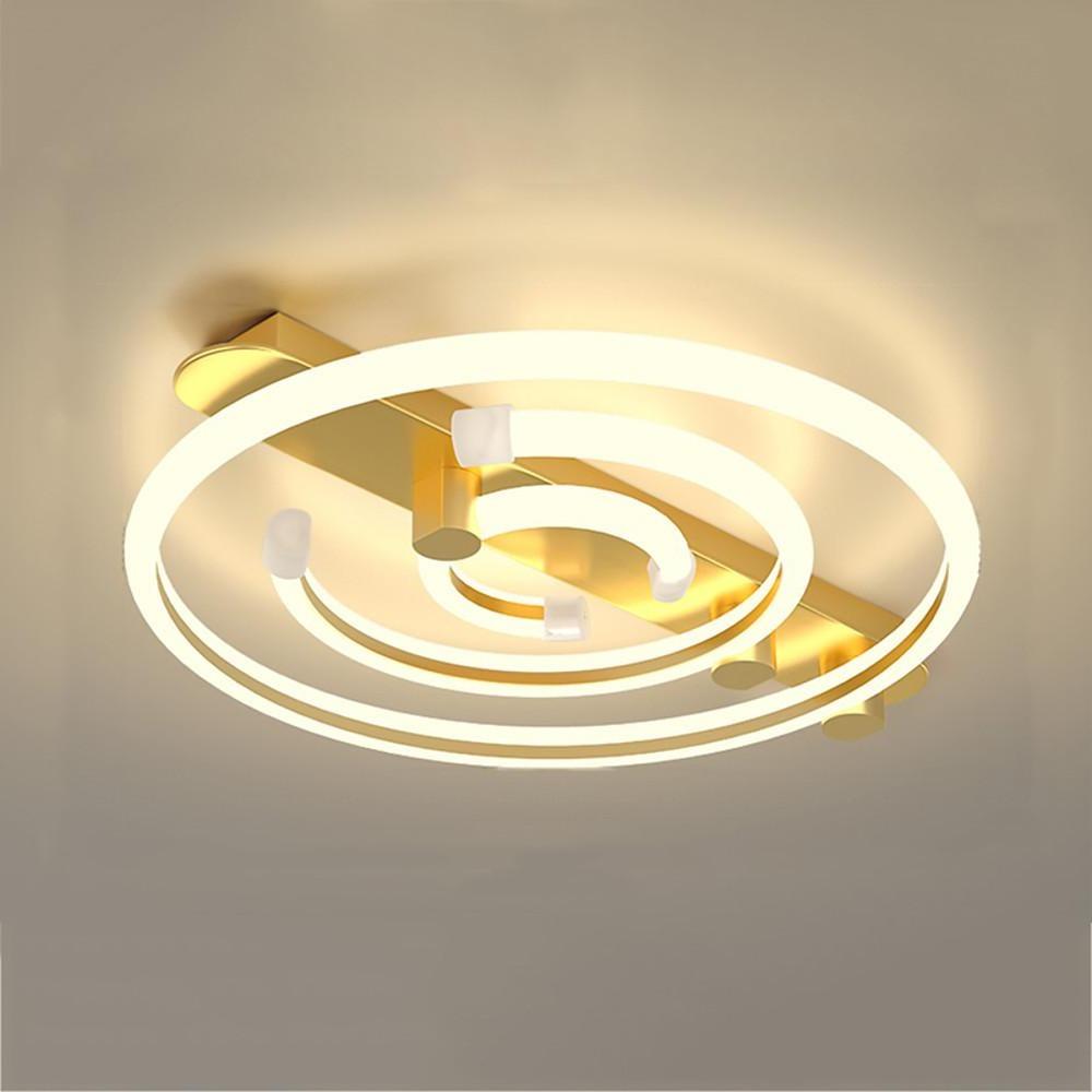 Circular Abstract LED Flush Mount Ceiling Light – Bedroom
