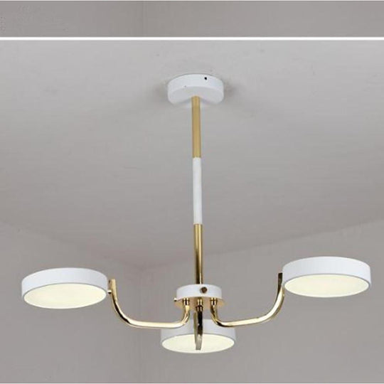 3 Lights Circular LED Modern Chandelier Kitchen Pendant Lighting