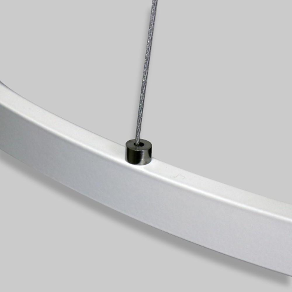 24'' Acrylic Big Ring Opal Shade LED Pendant Light