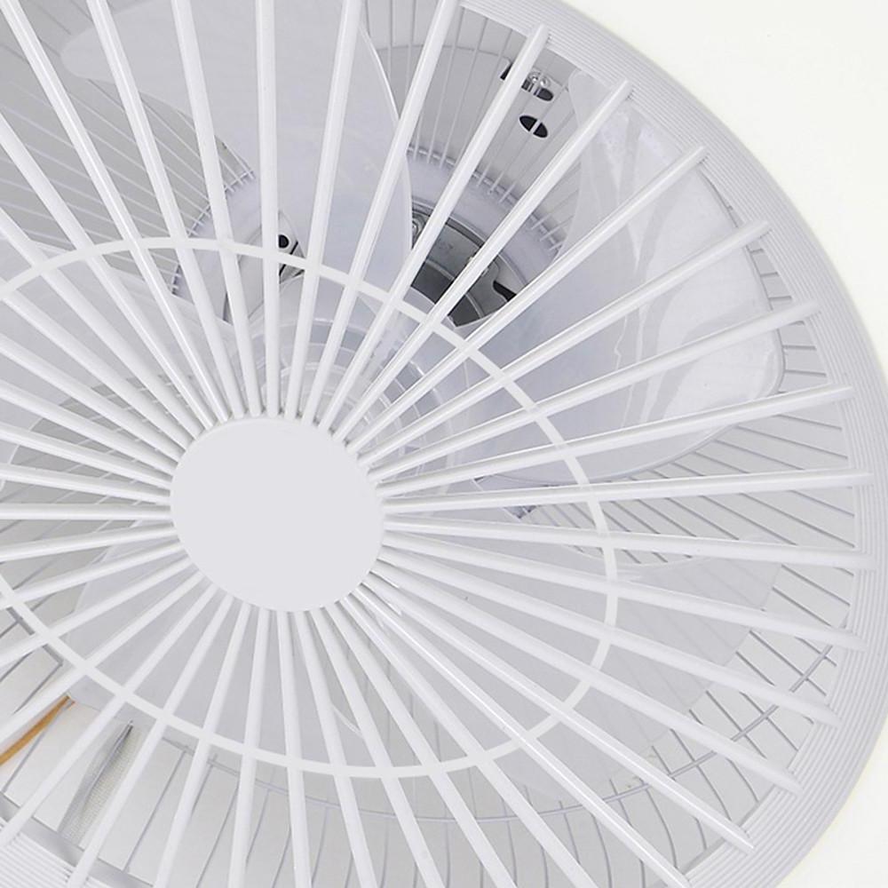 Circular Dimmable Bladeless Ceiling Fan with LED Light