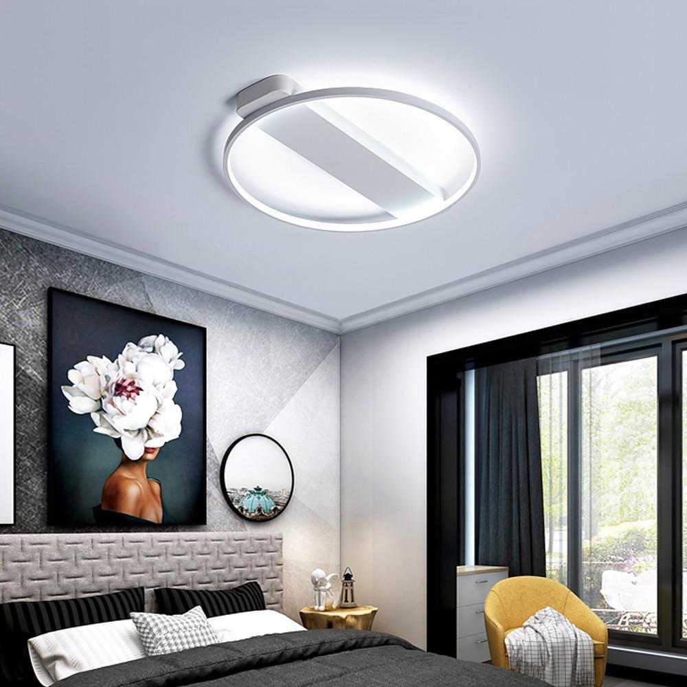 Circle Rectangle Combined LED Modern Flush Mount Ceiling Light
