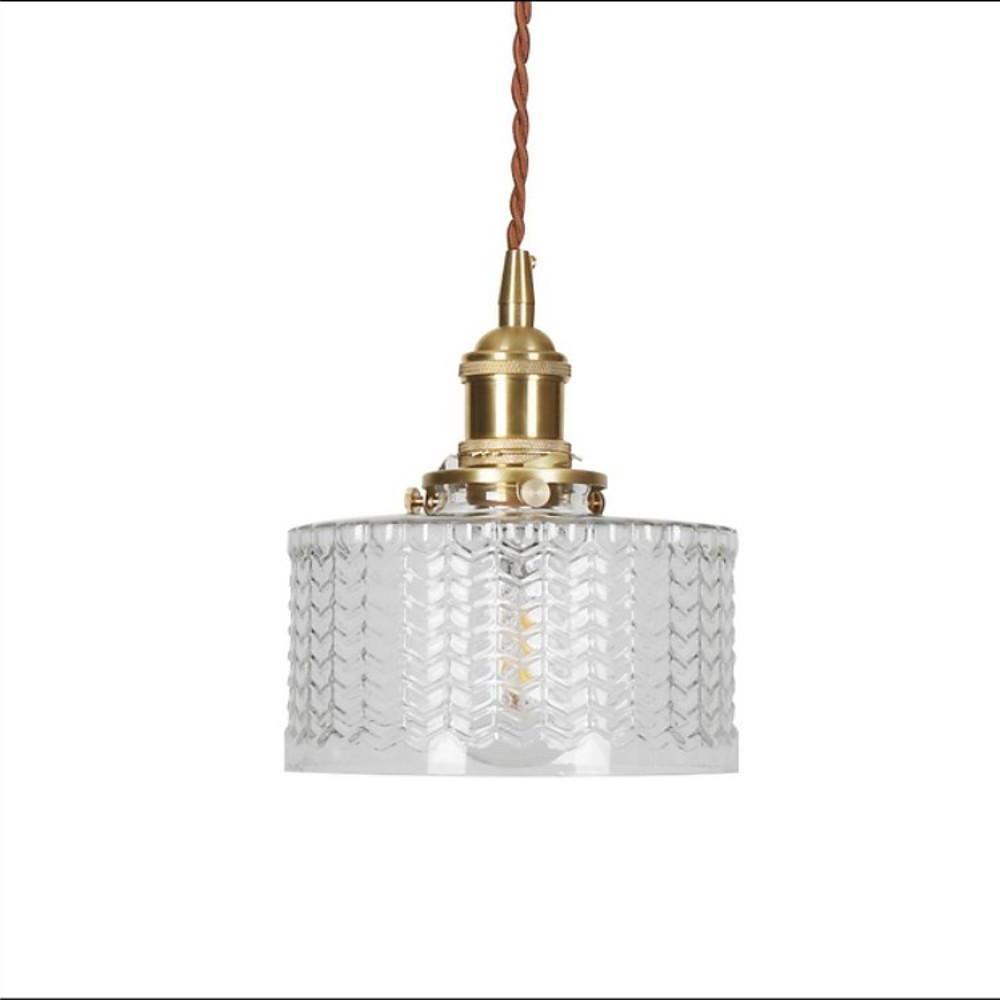 Circular Design Metal Glass LED Pendant Light