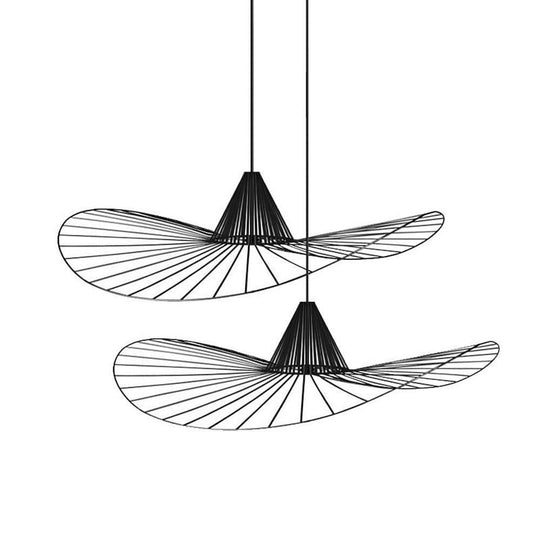 Hat Shaped Metal Linear LED Modern Pendant Light