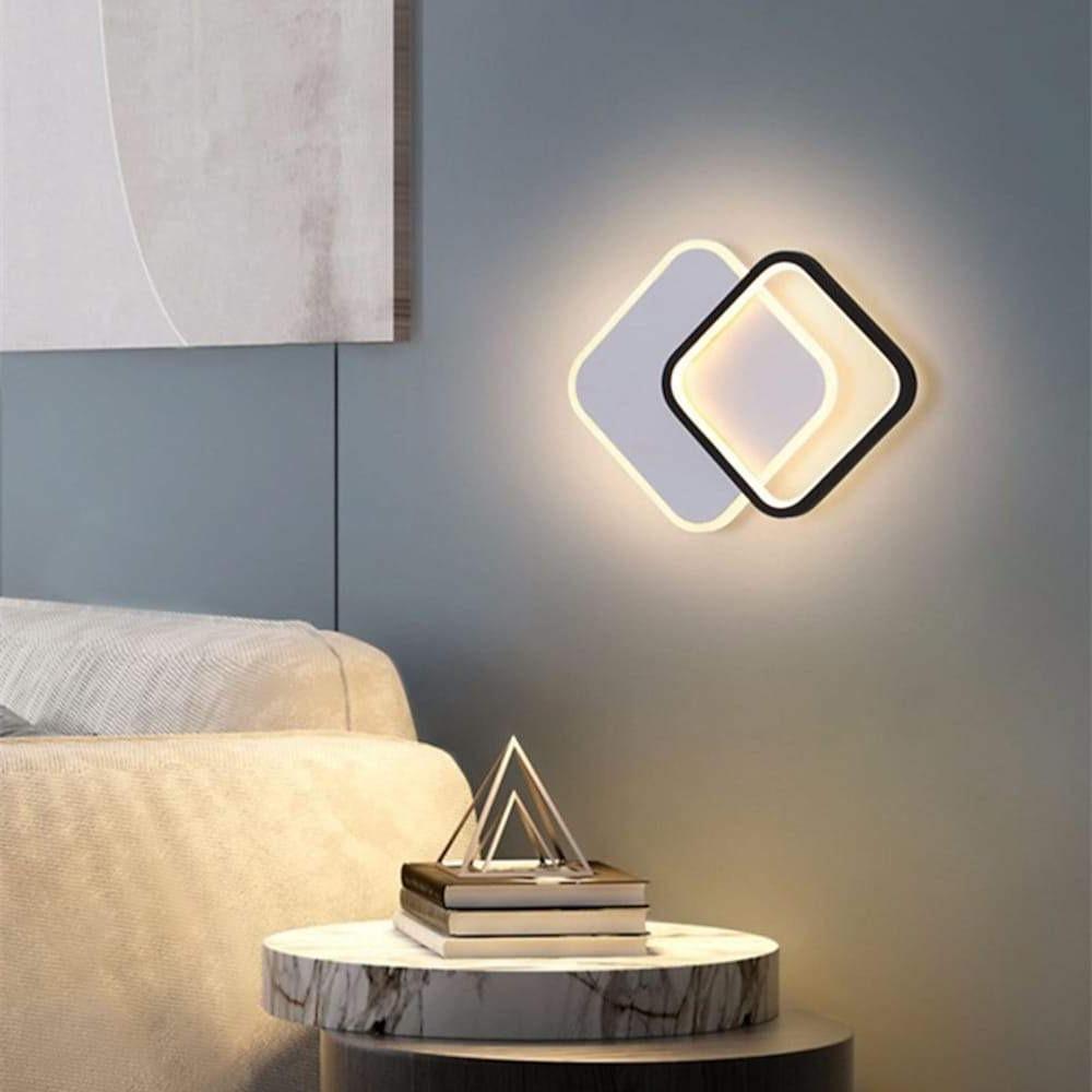 2 Square Acrylic Reflective Design LED Ceiling Light – Flush Mount
