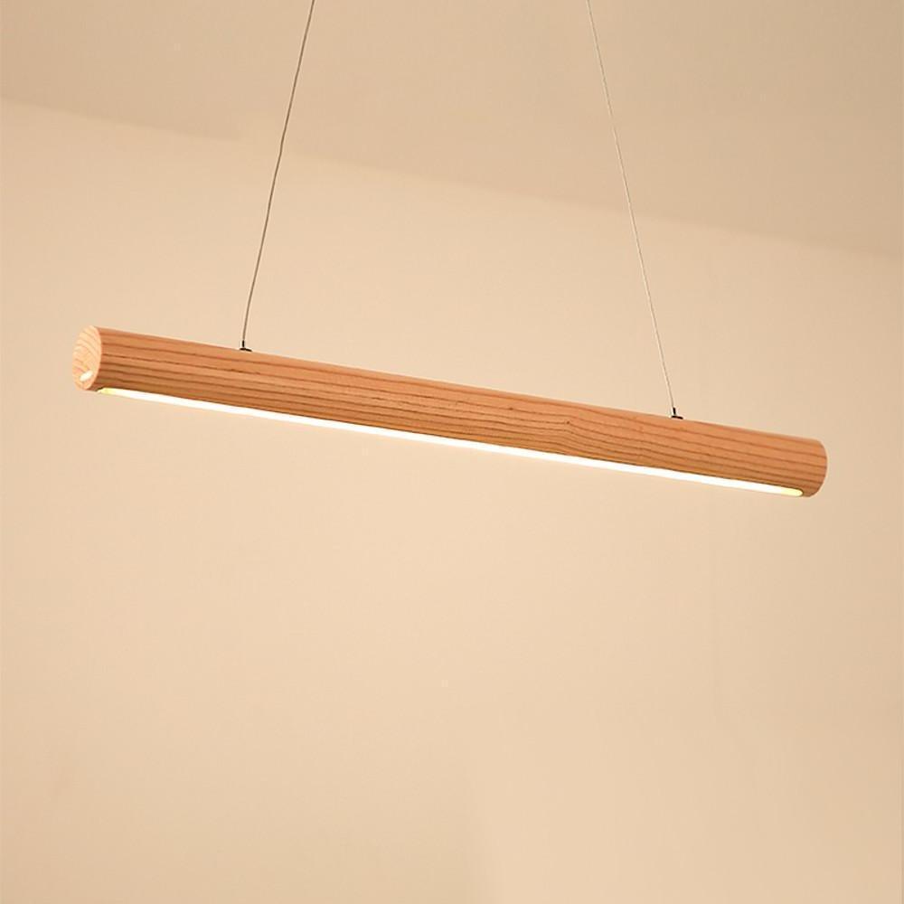 Wood Tube Design LED Modern Pendant Lighting Ceiling Light