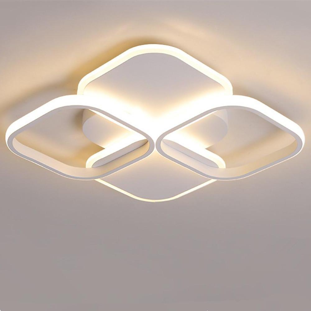 Overlapping Squares LED Modern Ceiling Light Flush Mount Lamp