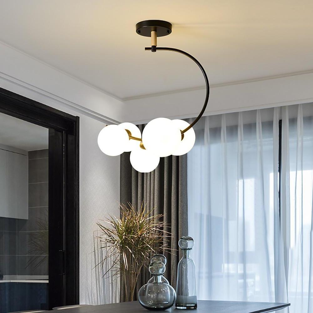 Nordic Style 5-Light Cluster Globe Chandelier