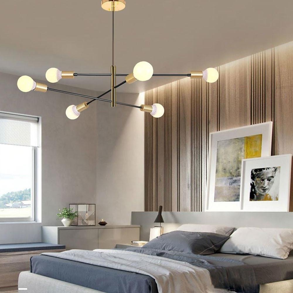 Luxurious 6-Light Sputnik LED Chandelier