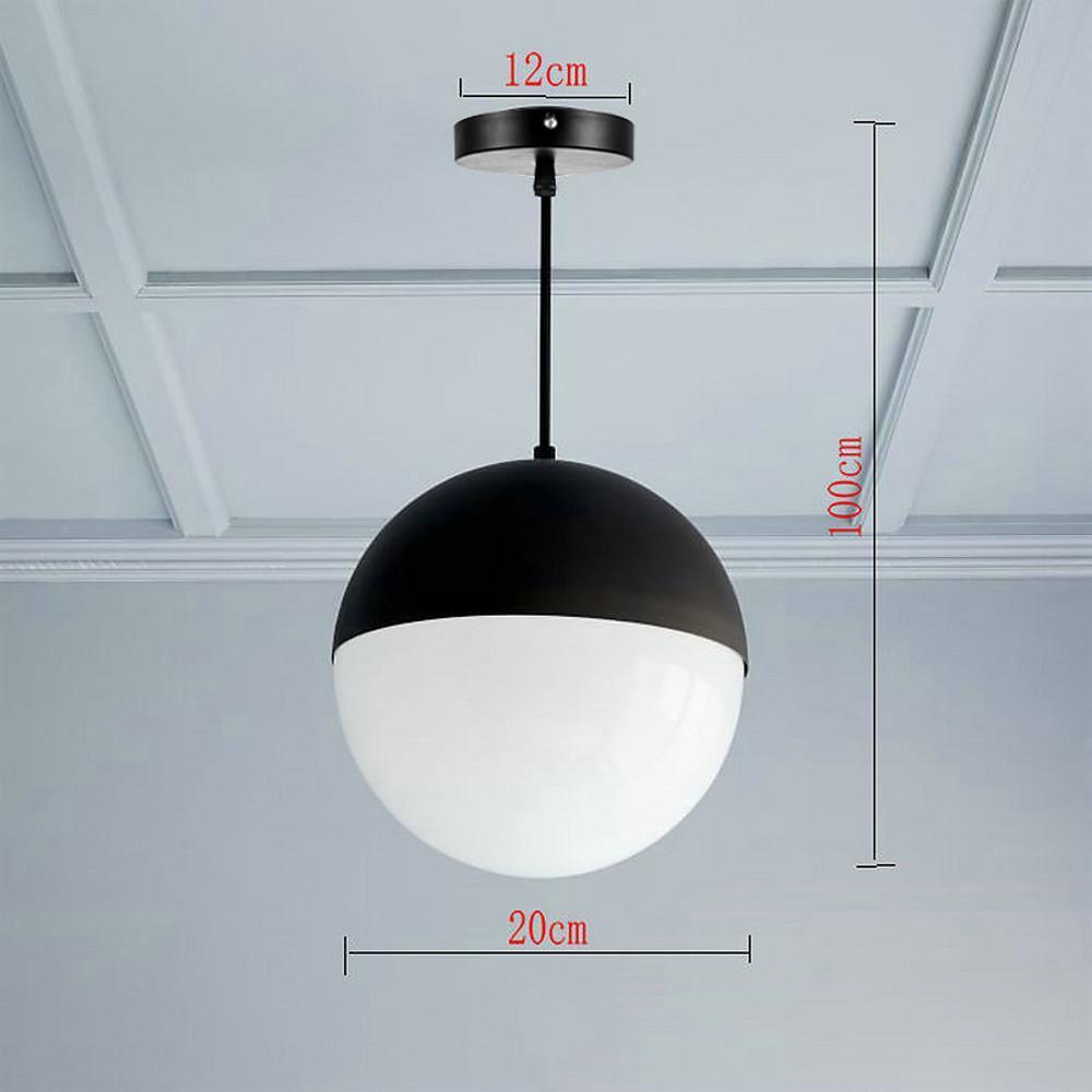 Glass Globe Shaped LED Nordic Pendant Light Chandelier Hanging Lamp
