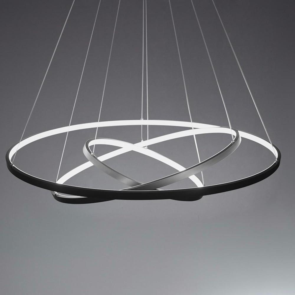 Adjustable Interweaved Ring Dimmable LED Modern Chandelier