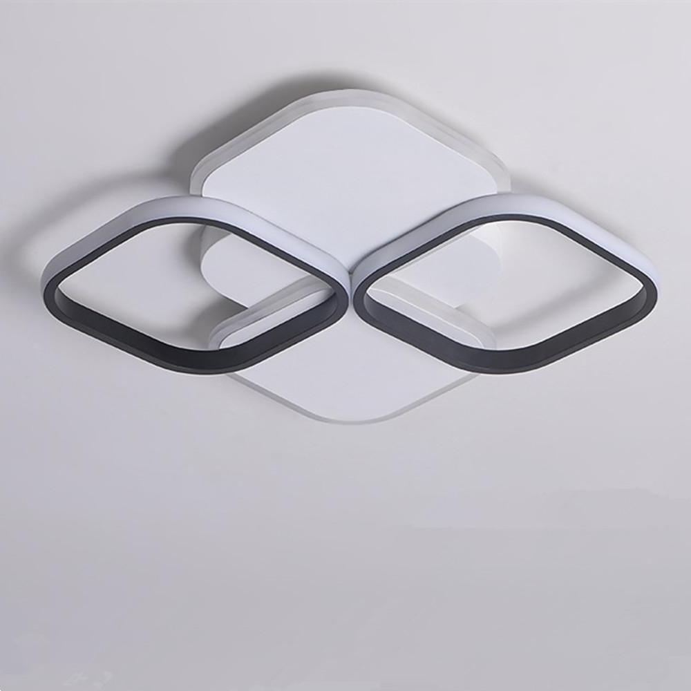 Overlapping Squares LED Modern Ceiling Light Flush Mount Lamp