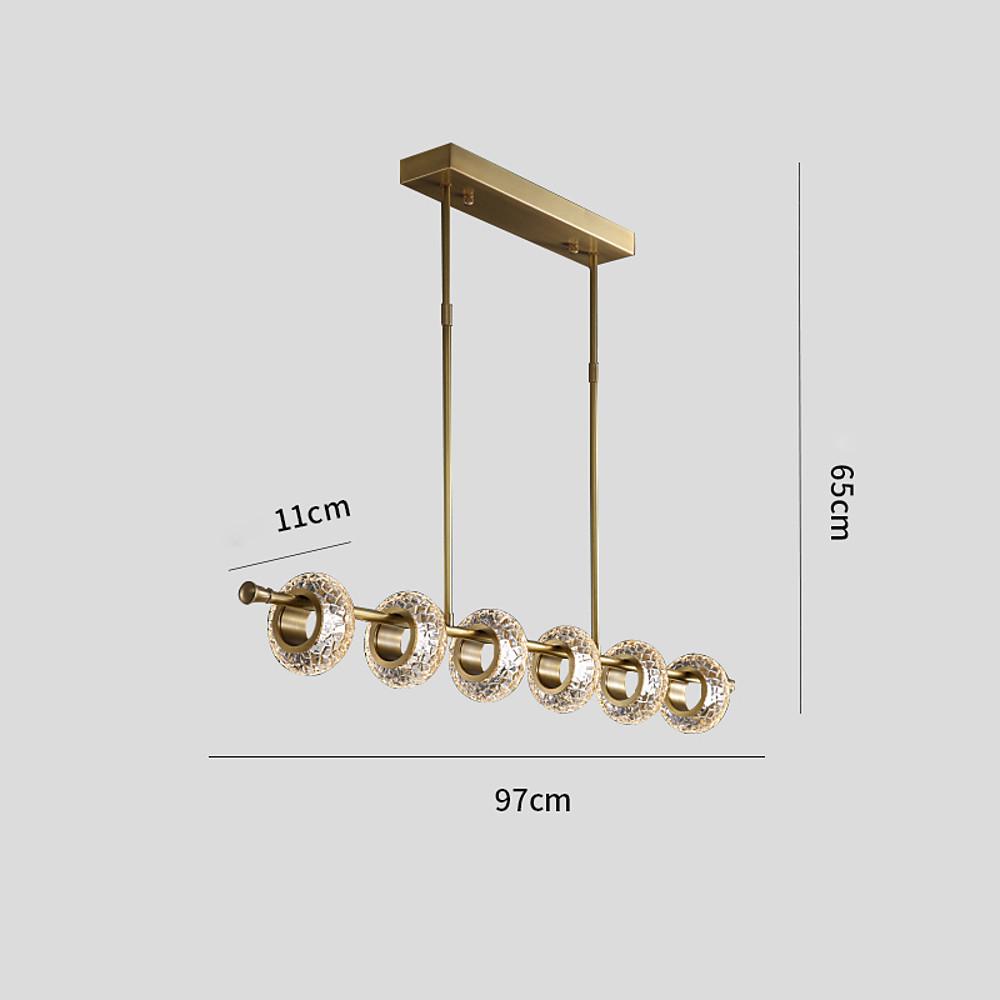 Modern Gold Sputnik Chandelier with Copper and Glass Accents