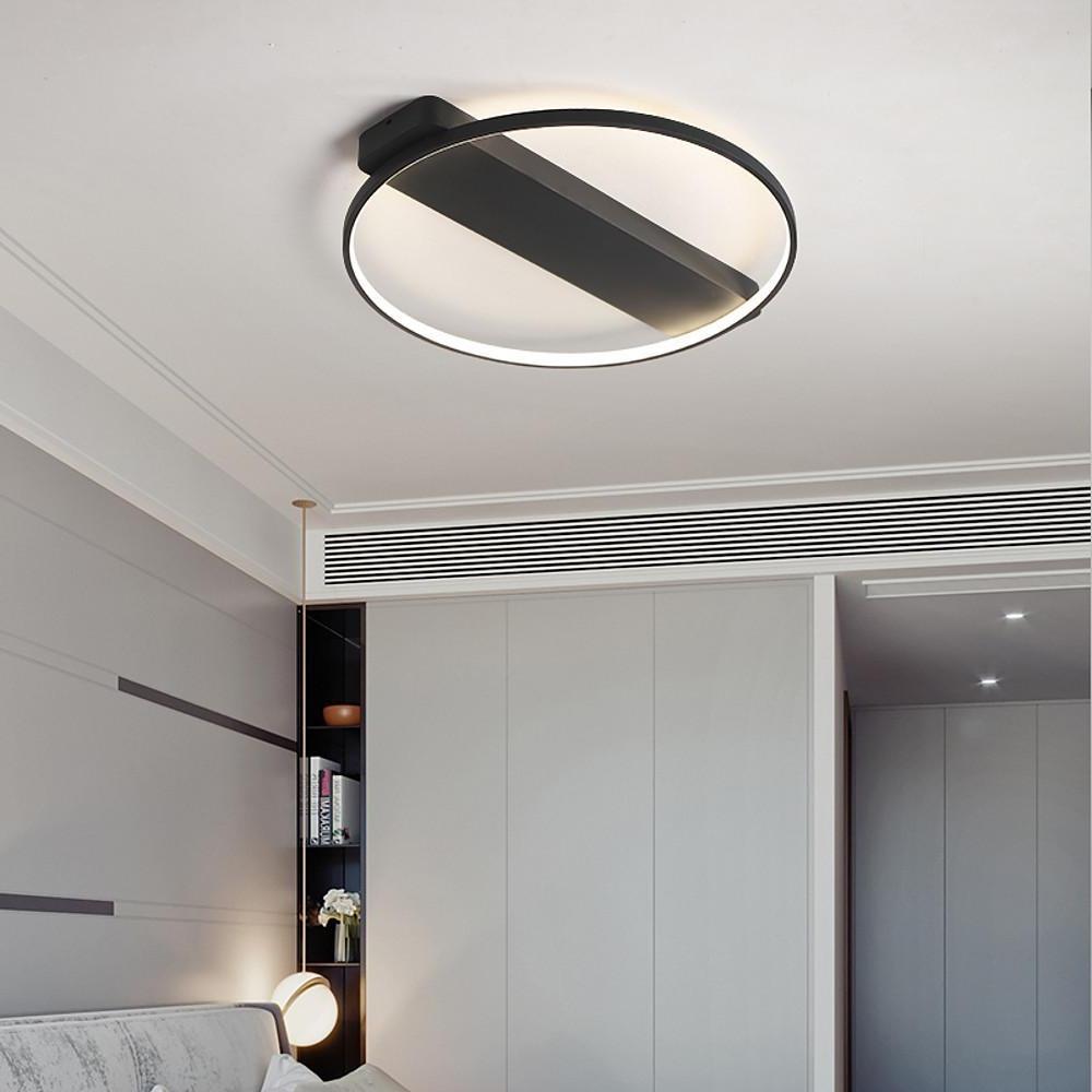 Circle Rectangle Combined LED Modern Flush Mount Ceiling Light