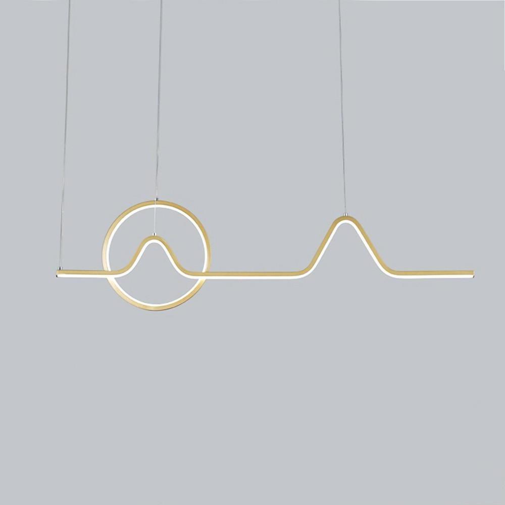 Circular Linear Dimmable LED Modern Chandelier