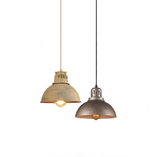 Semi Spherical Metal LED Vintage Pendant Lighting Island Light