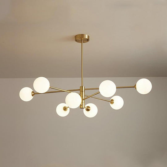 Industrial Modern Cluster Globe Geometric Pendant Light