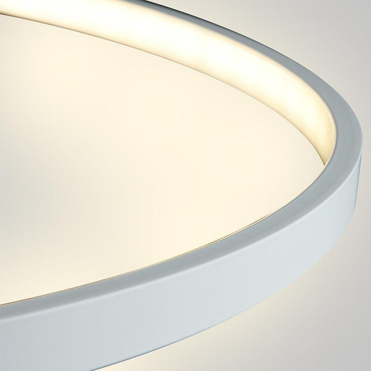 Round Geometric 30 W Single-Ring Integrated LED Pendant – Modern & Dimmable