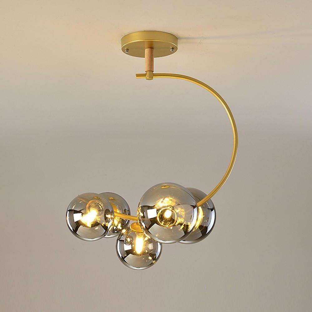 Nordic Style 5-Light Cluster Globe Chandelier