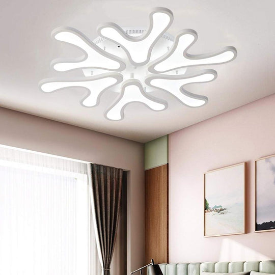 Creative Flower Dimmable LED Nordic Flush Mount Ceiling Light