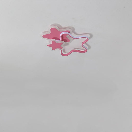 Triple Star Flush Mount LED Ceiling Light