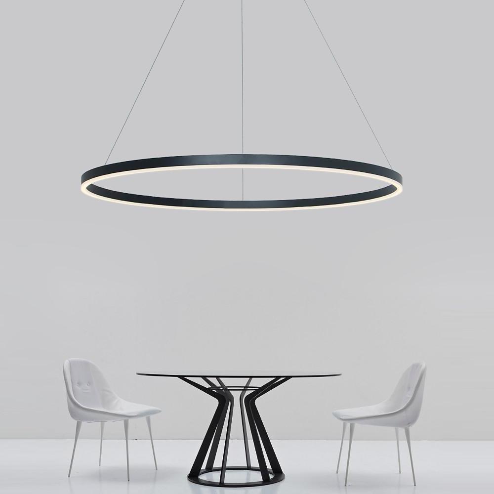 Geometric Slimline Circular Chandeliers Entry Light Dimmable Ceiling Light