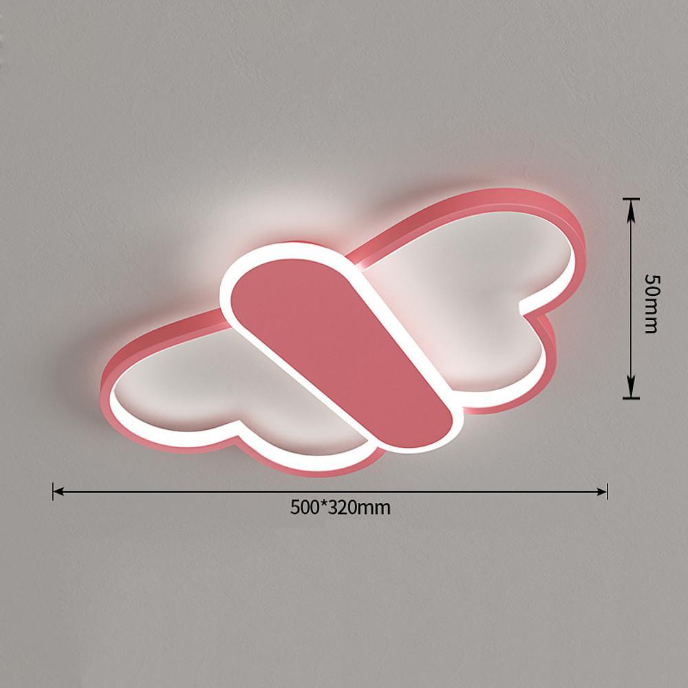 Cartoon Butterflies Shaped LED Dimmable Ceiling Light – With Remote Control