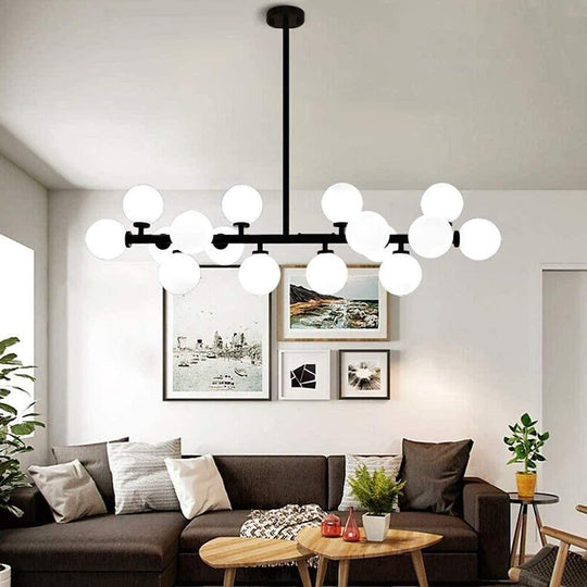 Modern Gold 16-Light Kitchen Island LED Chandelier