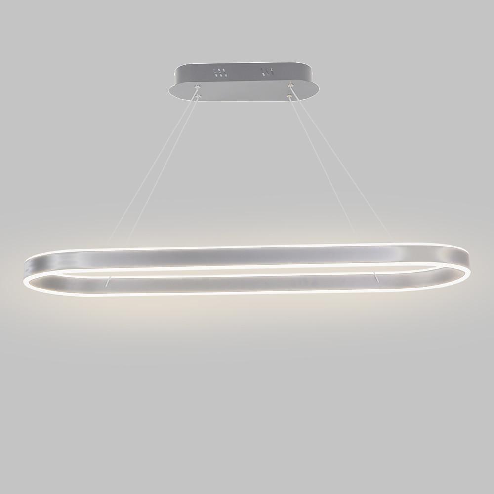 Rounded Rectangle LED Dimmable Modern Pendant Chandelier