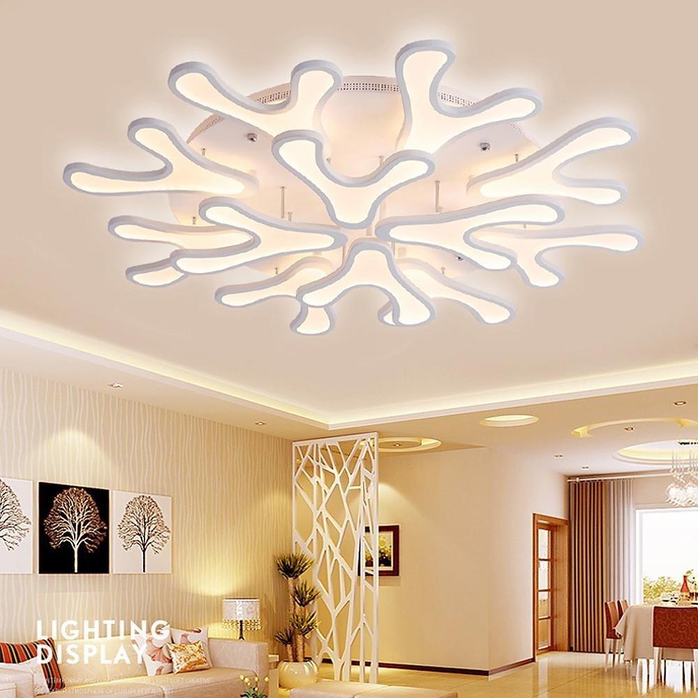 Creative Flower Dimmable LED Nordic Flush Mount Ceiling Light