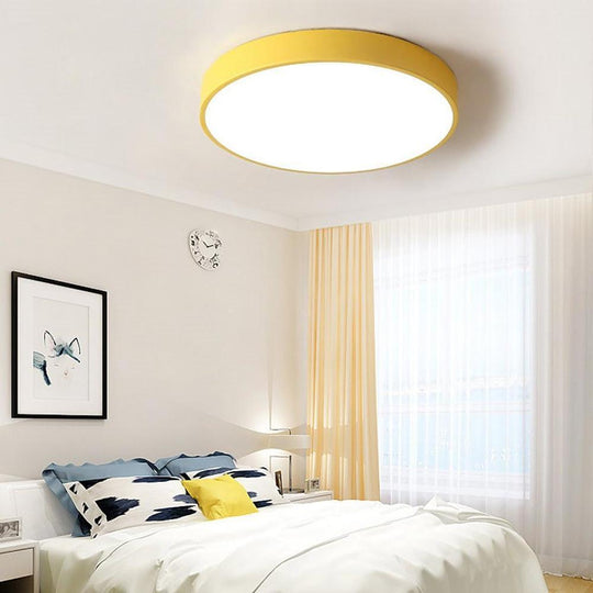 Sizable Flush Mount Ceiling Light with Customizable Color Options