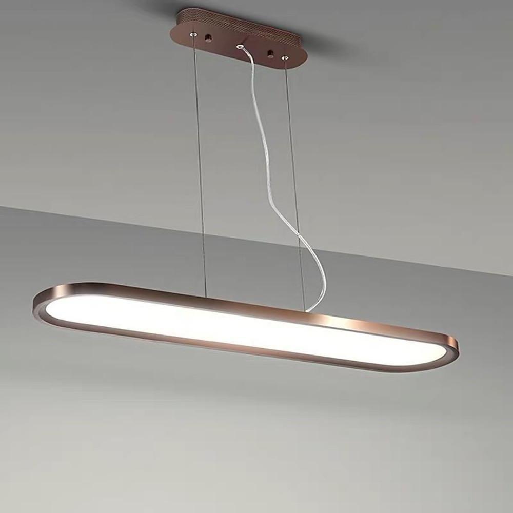 Black White Coffee Oval Shaped LED Modern Ceiling Lights Pendant Lights