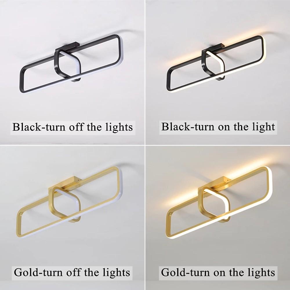 Rectangles Dimmable LED Modern Flush Mount Ceiling Light