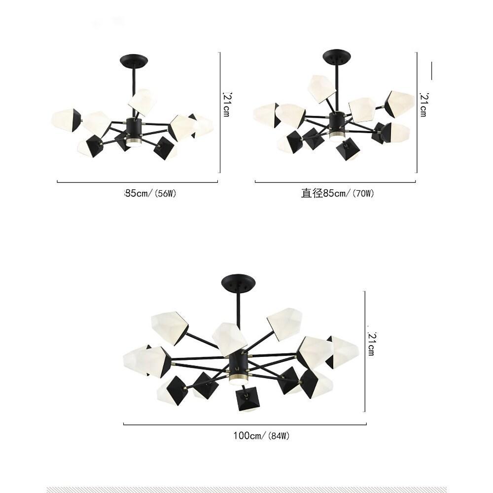Geometrical Metal Acrylic Nordic LED Pendant Light