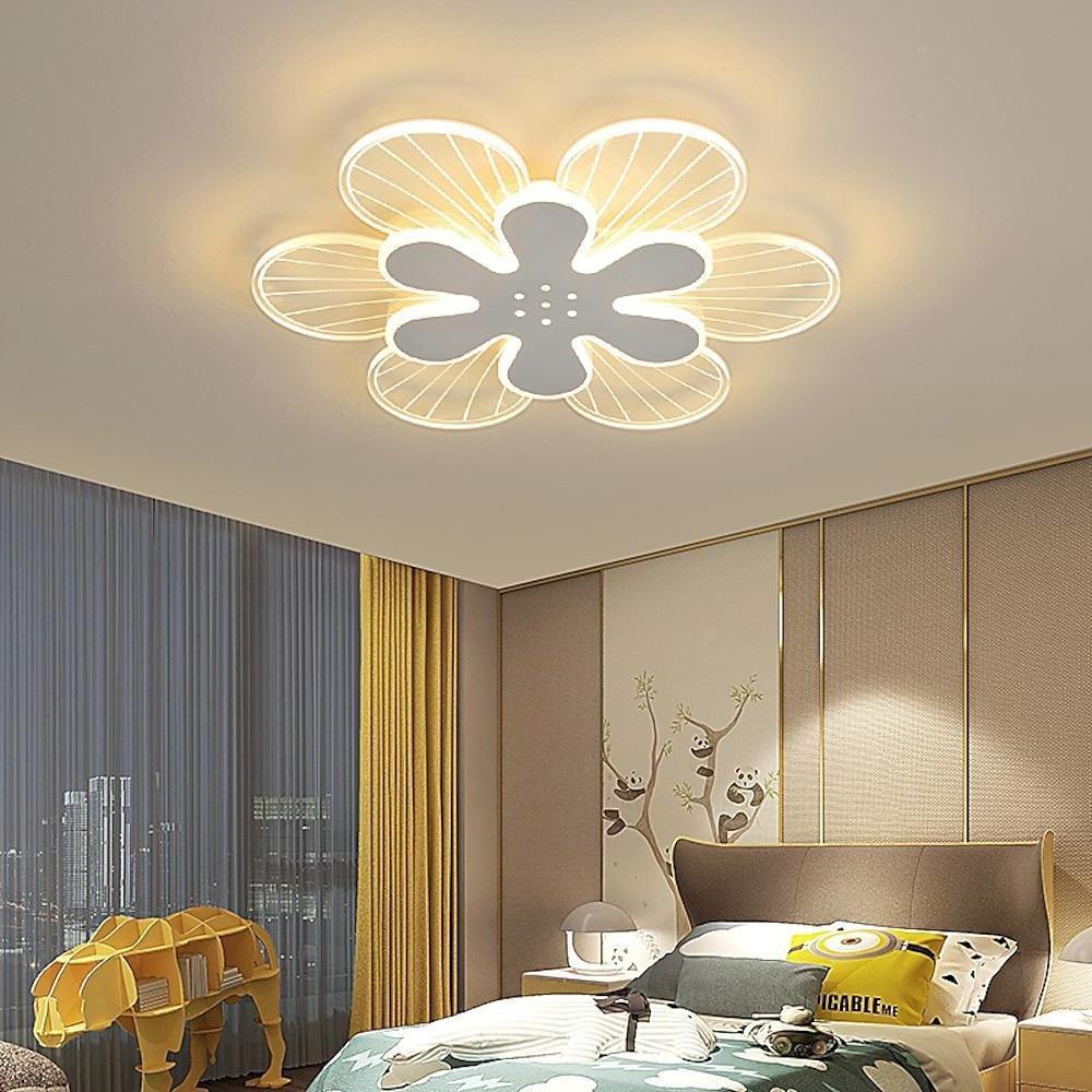 Flowers Shapes LED White Modern Ceiling Light – Flush Mount