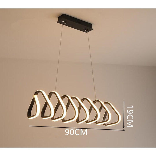 Triangular Pendant – Acrylic LED Kitchen and Dining Room Ceiling Light
