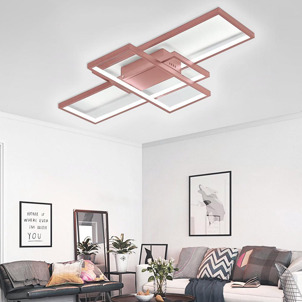 Display of Rectangles Abstract LED Flush Mount Ceiling Light