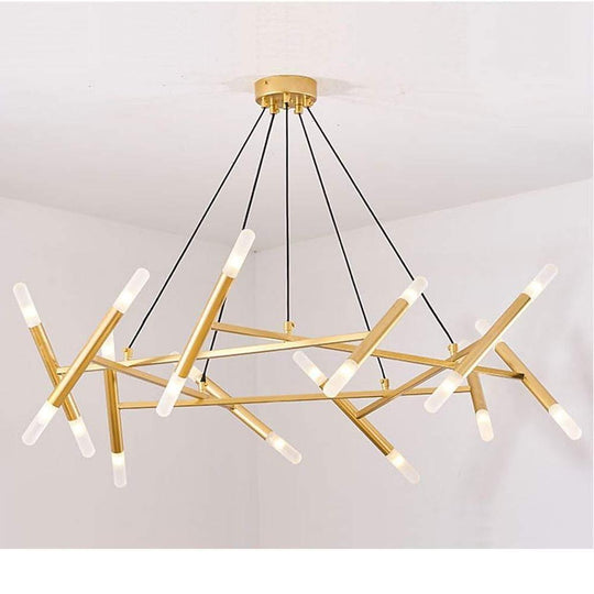 Creative Metal Design 16-Light LED Industrial Chandelier