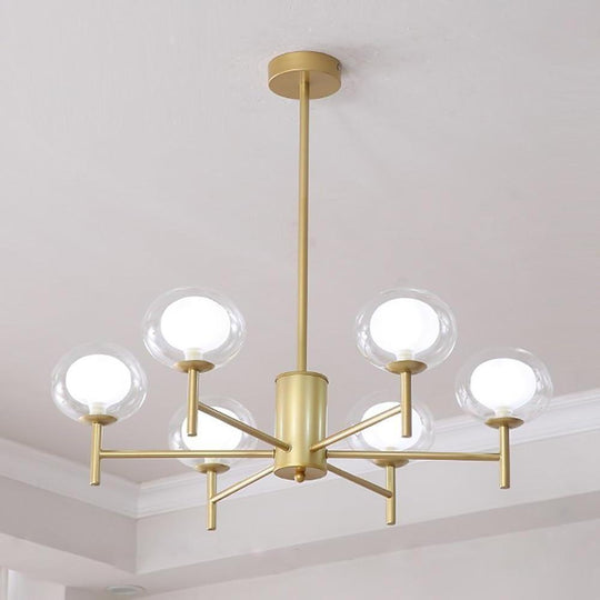 Nordic Sputnik Bubble LED Chandelier with 18 Bulbs
