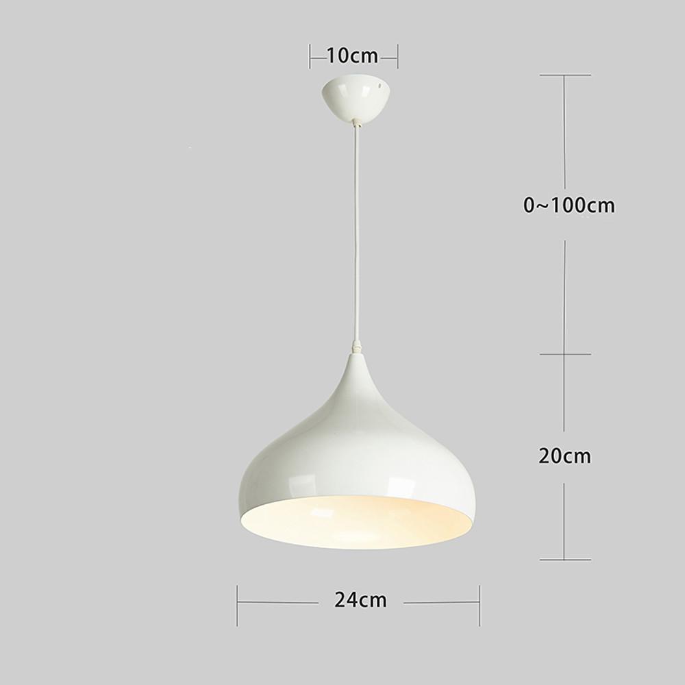 9 Inch LED Halogen Incandescent Metal Dome Bowl Pendant Downlight Light