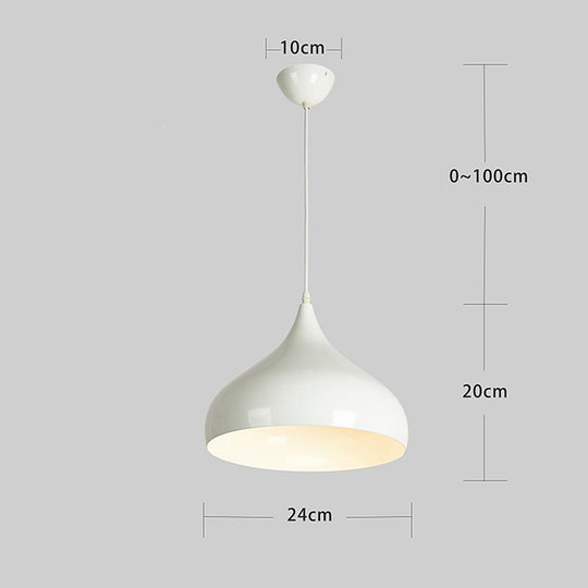 9 Inch LED Halogen Incandescent Metal Dome Bowl Pendant Downlight Light