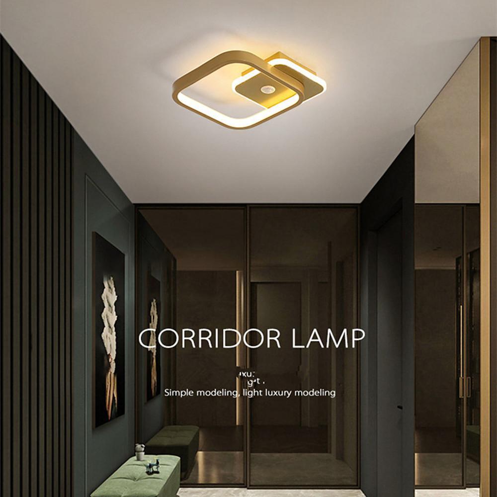 2 Overlapping Triangles LED Flush Mount Ceiling Light