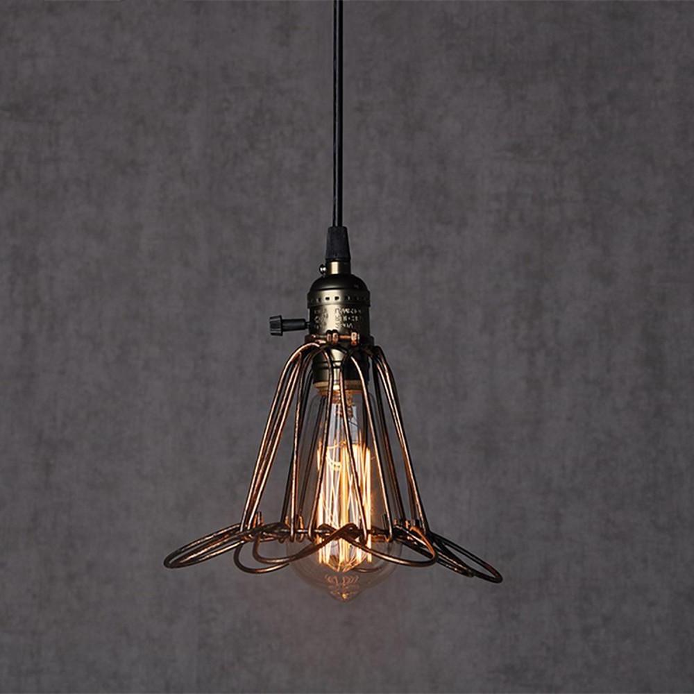 Industrial Metal Lantern Pendant Light