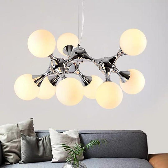 Modern Globe Sputnik 9-Light LED Chandelier