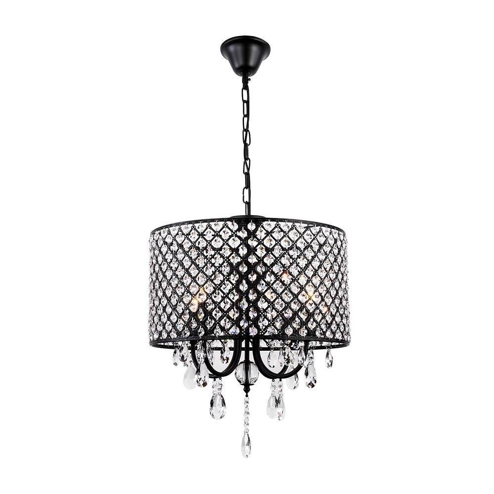 Electroplated Metal Crystal LED Country Chandelier – Kitchen Pendant Light