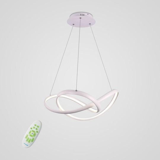Abstract Waves Modern Style LED Pendant Light for Kitchen Dining and Living Rooms