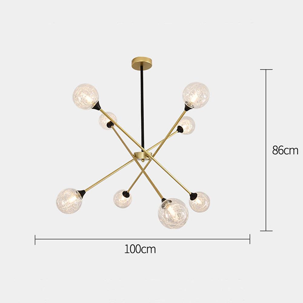 LED Modern Glass Sputnik Chandelier