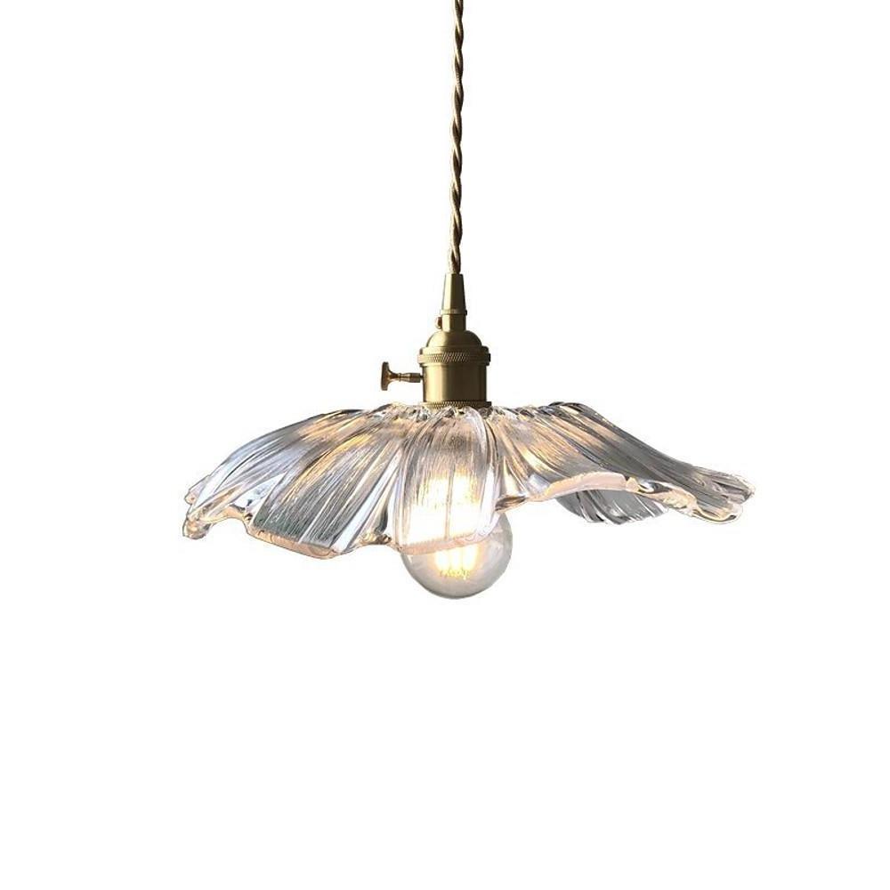 Flower Shape Glass Electroplated LED Nordic Pendant Lighting