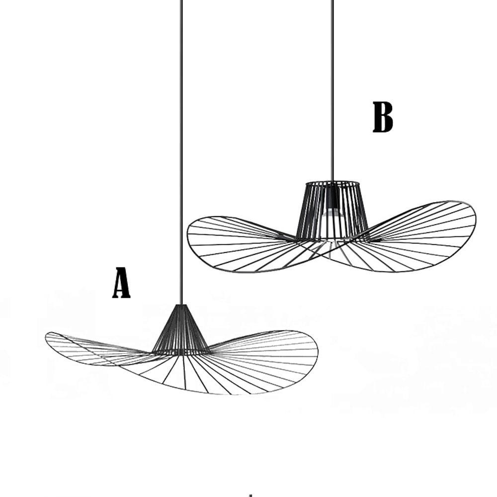 Hat Shaped Metal Linear LED Modern Pendant Light