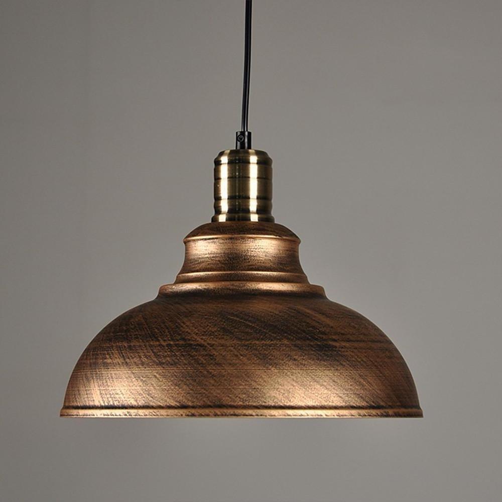 Semi-Globe Metal LED Vintage Pendant Light