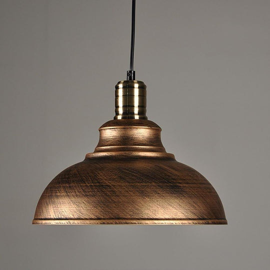 Semi-Globe Metal LED Vintage Pendant Light